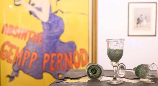 France, Île de France, Val d'Oise (95), Auvers-sur-Oise, Musée de l'Absinthe // France, Ile de France region, Val d'Oise department, Auvers sur Oise town, Absinthe Museum